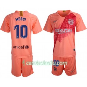 Camisolas de Futebol FC Barcelona Messi 10 Criança Equipamento 3ª 2018/19 Manga Curta